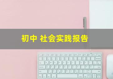 初中 社会实践报告